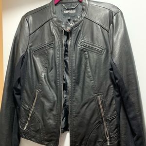Express leather jacket size L